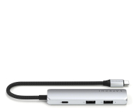 Satechi 4-in-1 USB-C Slim Multiport Adapter 4K USB-C, srebrny STP4SS - 1358260 - zdjęcie 3
